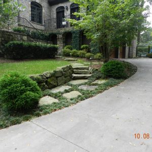 driveway and stairs