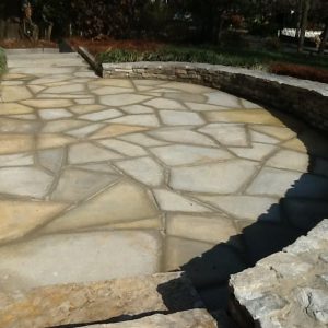 stone patio