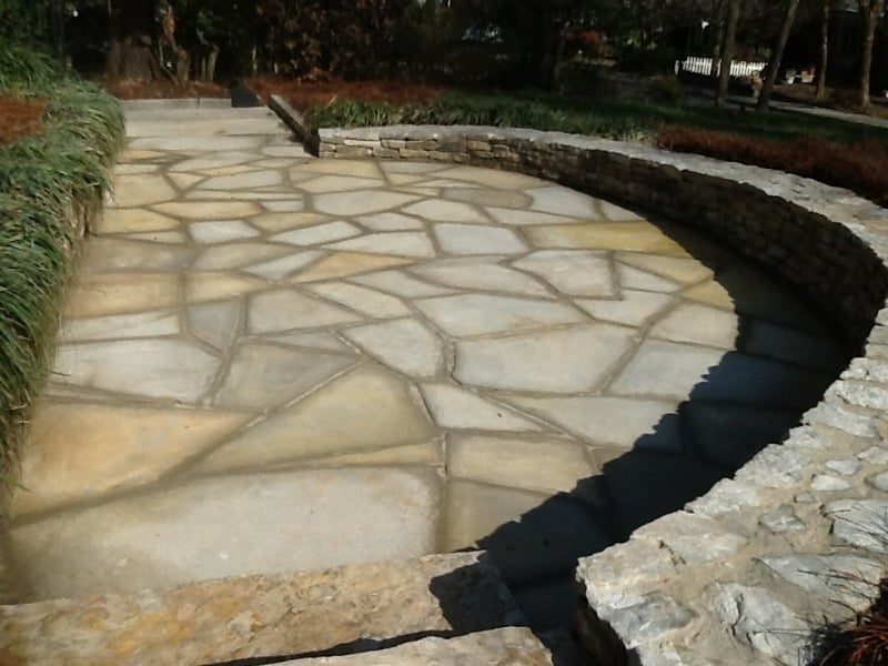 stone patio