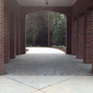 stone driveway