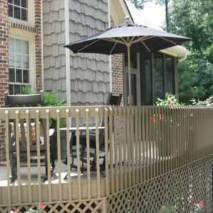 outdoor patio with furniture