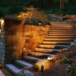 stone wall with stairs