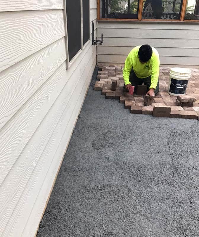 New Brick Paver Patio