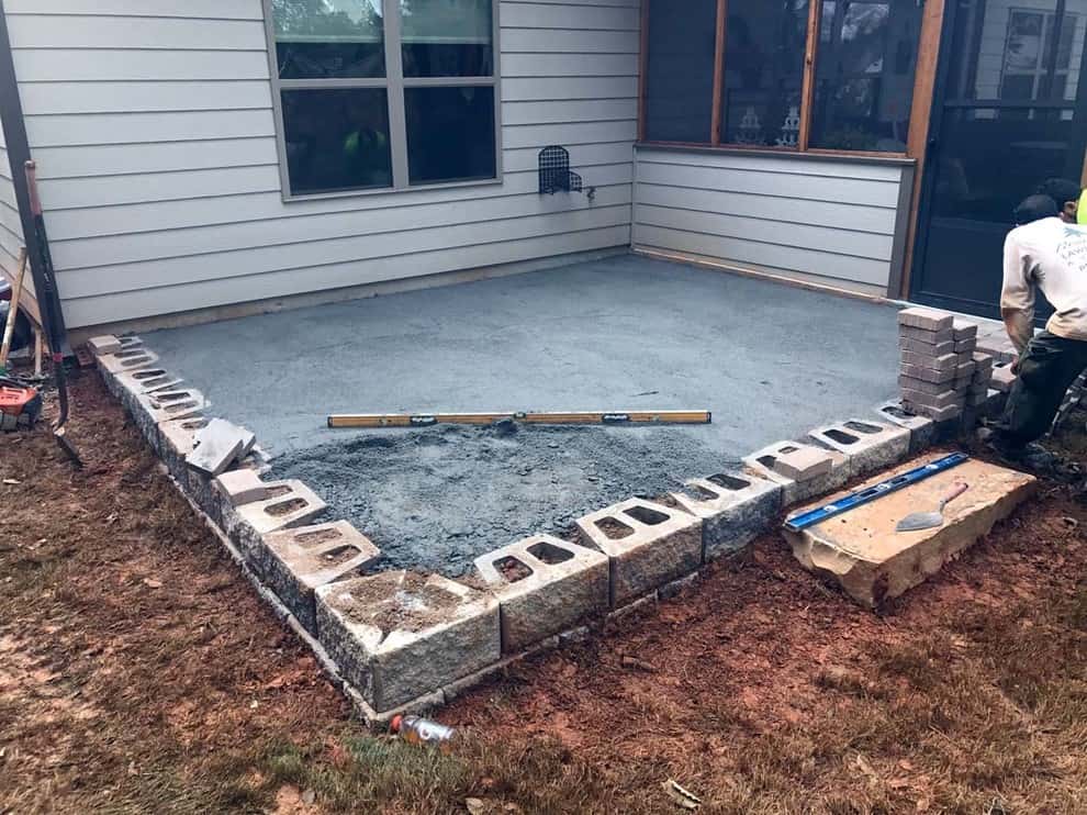 New Patio Foundation