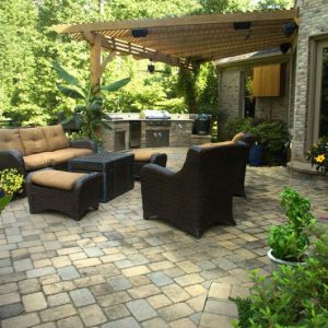 furniture on outdoor patio