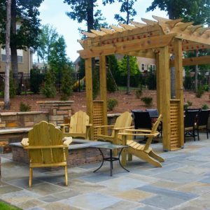 pergola on outdoor patio