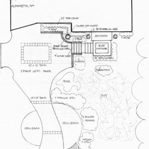 landscape design drawing