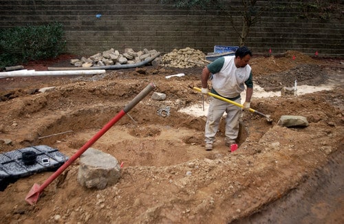 Backyard Landscape Construction