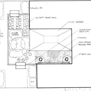 landscape design drawing