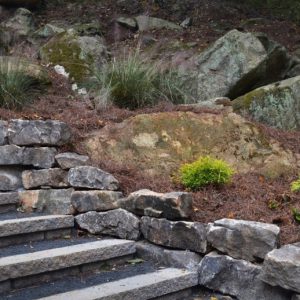 rocks and stairs