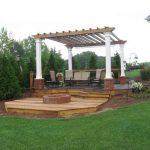 pergola with firepit